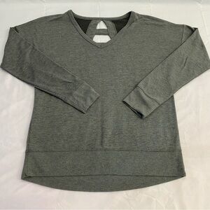 Outdoor Voices Cutout Back Sweatshirt - Heather Gray - Women's. Tags are missing